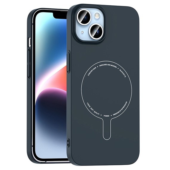 Microsonic Apple iPhone 14 Kılıf AirFit MagSafe Lacivert 1