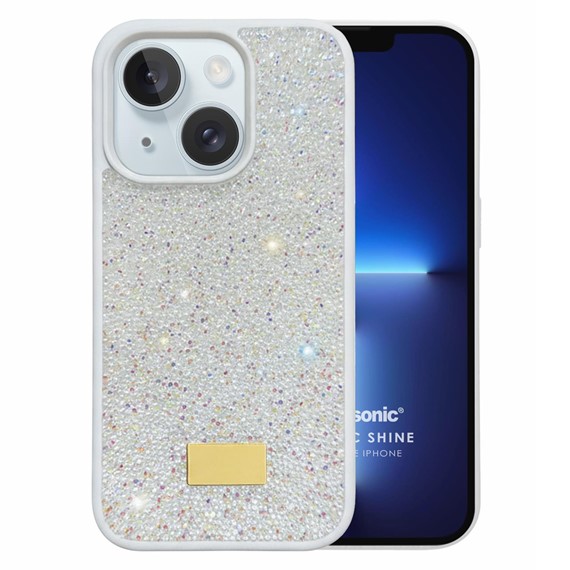 Microsonic Apple iPhone 14 Kılıf Cosmic Shine Beyaz 1