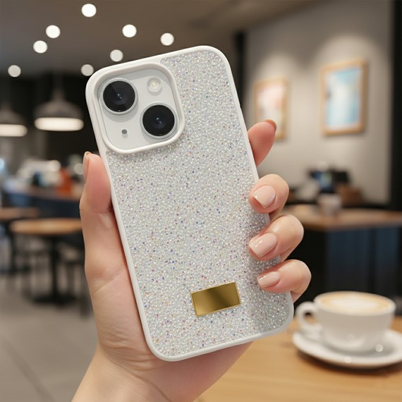 Microsonic Apple iPhone 15 Plus Kılıf Cosmic Shine Beyaz 2