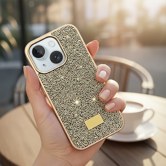 Microsonic Apple iPhone 15 Plus Kılıf Cosmic Shine Gold 2