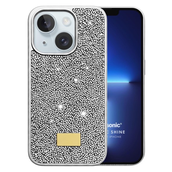 Microsonic Apple iPhone 14 Kılıf Cosmic Shine Gümüş 1