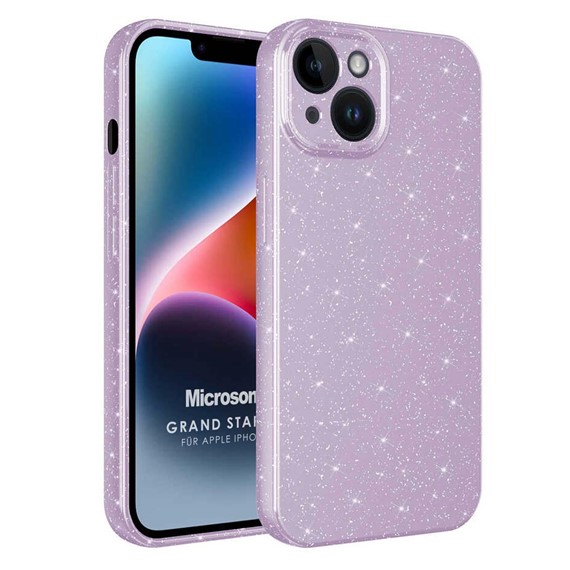 Microsonic Apple iPhone 13 Kılıf Grand Stardust Lila 1