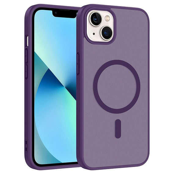 Microsonic Apple iPhone 13 Kılıf MagSmoke Neo Derin Mor 1