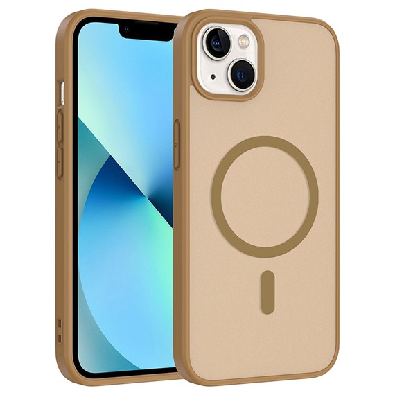 Microsonic Apple iPhone 13 Kılıf MagSmoke Neo Gold 1