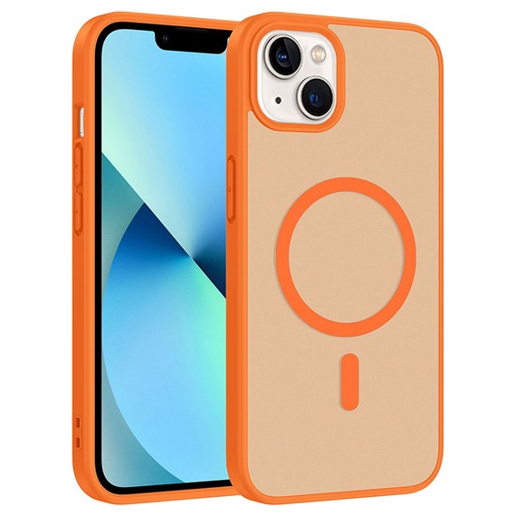 Microsonic Apple iPhone 13 Kılıf MagSmoke Neo Turuncu 1