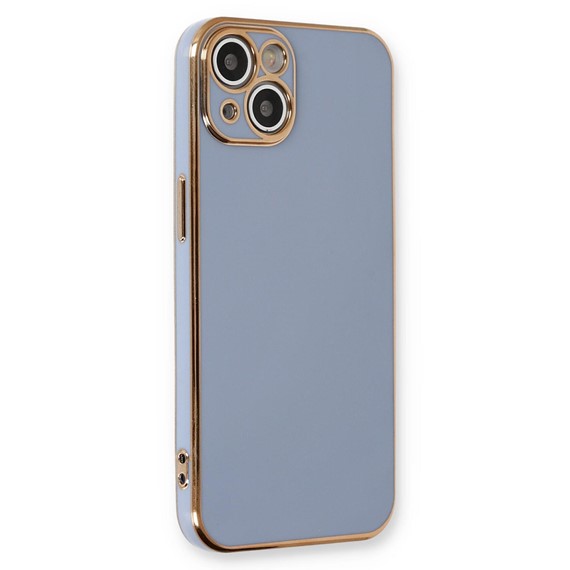 Microsonic Apple iPhone 14 Kılıf Olive Plated Lavanta Grisi 1