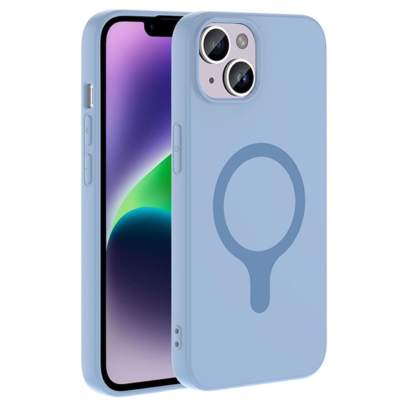 Microsonic Apple iPhone 14 Kılıf Pastello MagSafe Bebe Mavi 1
