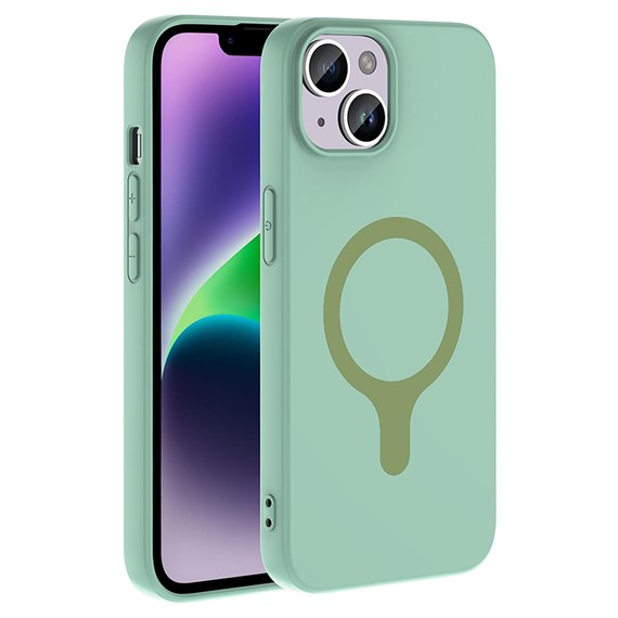 Microsonic Apple iPhone 14 Kılıf Pastello MagSafe Turkuaz 1