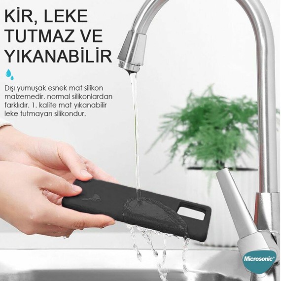 Microsonic Apple iPhone 15 Pro Kılıf Liquid Lansman Silikon Koyu Yeşil 5