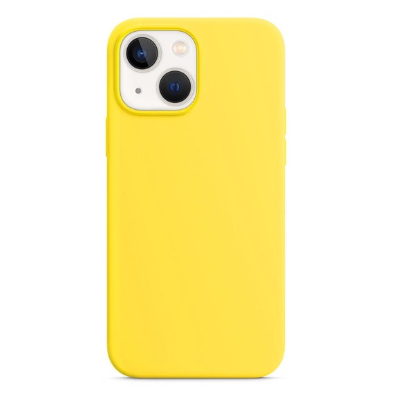 Microsonic Apple iPhone 15 Plus Kılıf Liquid Lansman Silikon Sarı 2