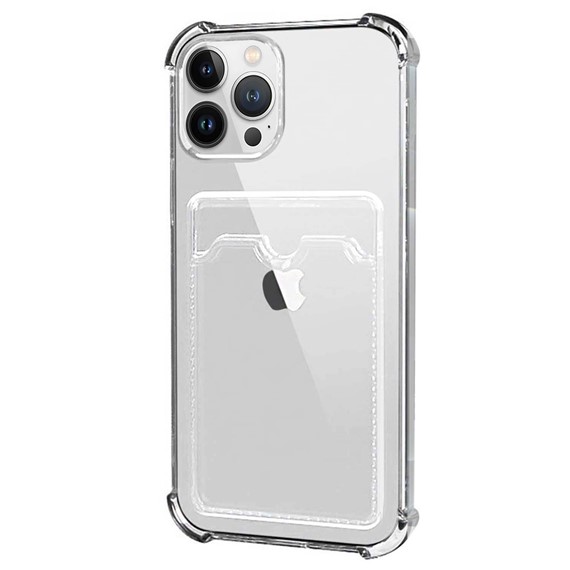 Microsonic Apple iPhone 13 Pro Max Card Slot Shock Kılıf Şeffaf 2