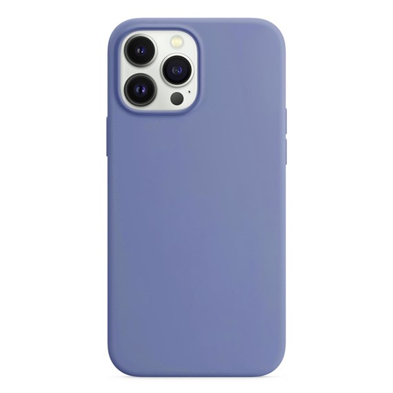 Microsonic Apple iPhone 13 Pro Max Kılıf Liquid Lansman Silikon Lavanta Grisi 2