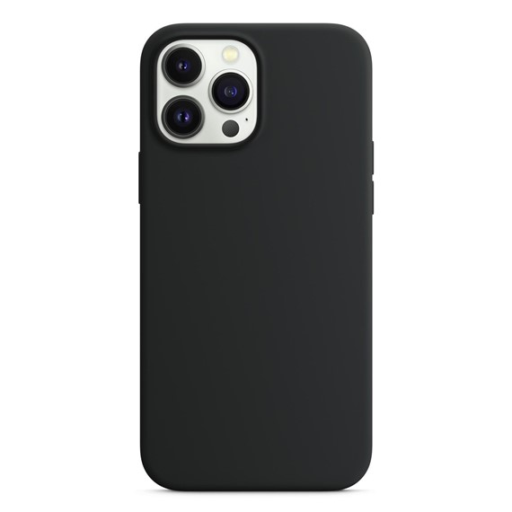 Microsonic Apple iPhone 14 Pro Kılıf Liquid Lansman Silikon Siyah 2