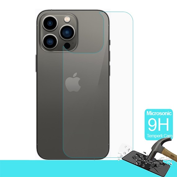 Microsonic Apple iPhone 13 Pro Arka Temperli Cam Ekran Koruyucu 1