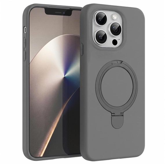 Microsonic Apple iPhone 13 Pro Max Kılıf Aura Stant MagSafe Gri 1