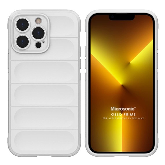 Microsonic Apple iPhone 13 Pro Max Kılıf Oslo Prime Beyaz 1