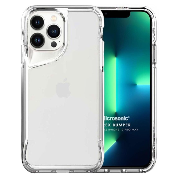 Microsonic Apple iPhone 13 Pro Max Kılıf Trex Bumper Şeffaf 1