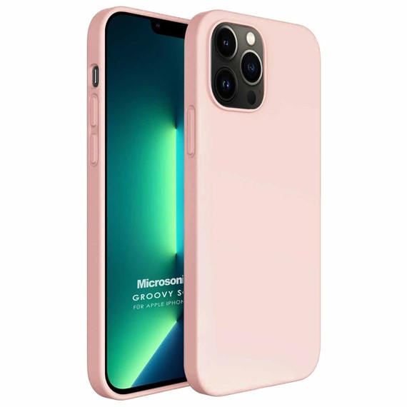 Microsonic Apple iPhone 13 Pro Max Kılıf Groovy Soft Rose Gold 1