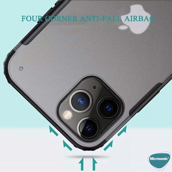 Microsonic Apple iPhone 13 Pro Max Kılıf Frosted Frame Yeşil 5