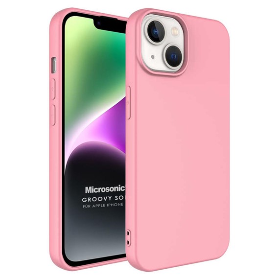 Microsonic Apple iPhone 14 Kılıf Groovy Soft Rose Gold 1