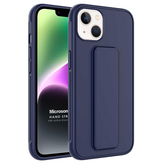 Microsonic Apple iPhone 14 Plus Kılıf Hand Strap Lacivert 1