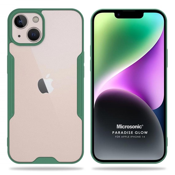 Microsonic Apple iPhone 14 Kılıf Paradise Glow Yeşil 1