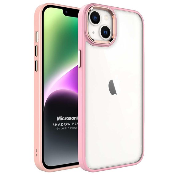 Microsonic Apple iPhone 14 Kılıf Shadow Planet Açık Pembe 1