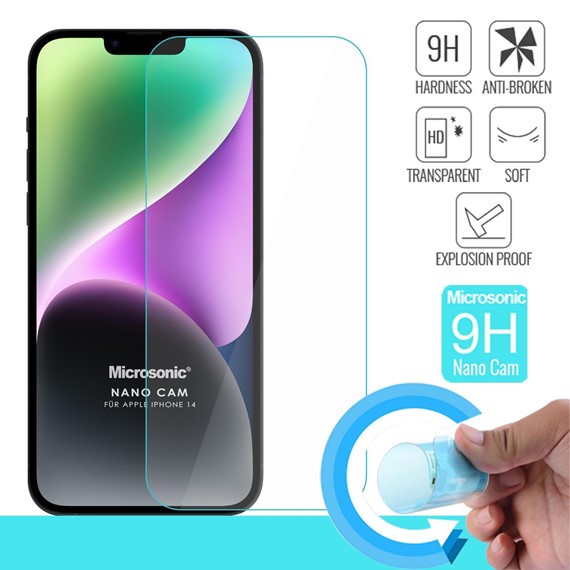 Microsonic Apple iPhone 14 Nano Glass Cam Ekran Koruyucu 1