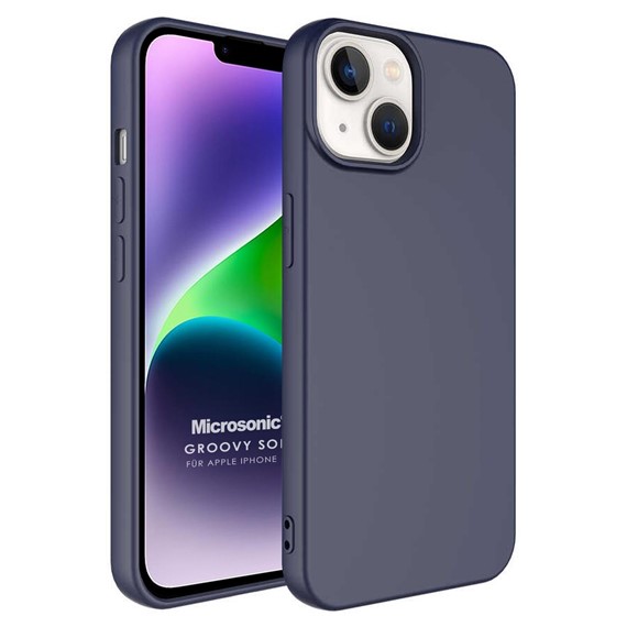 Microsonic Apple iPhone 14 Plus Kılıf Groovy Soft Lacivert 1