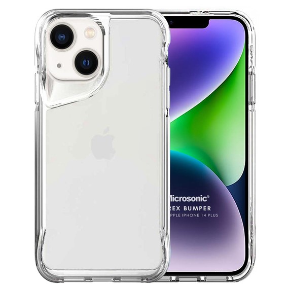 Microsonic Apple iPhone 14 Plus Kılıf Trex Bumper Şeffaf 1