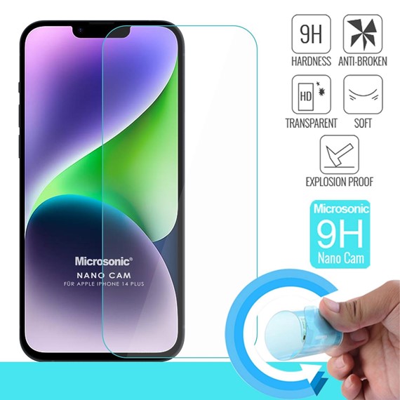 Microsonic Apple iPhone 14 Plus Nano Glass Cam Ekran Koruyucu 1