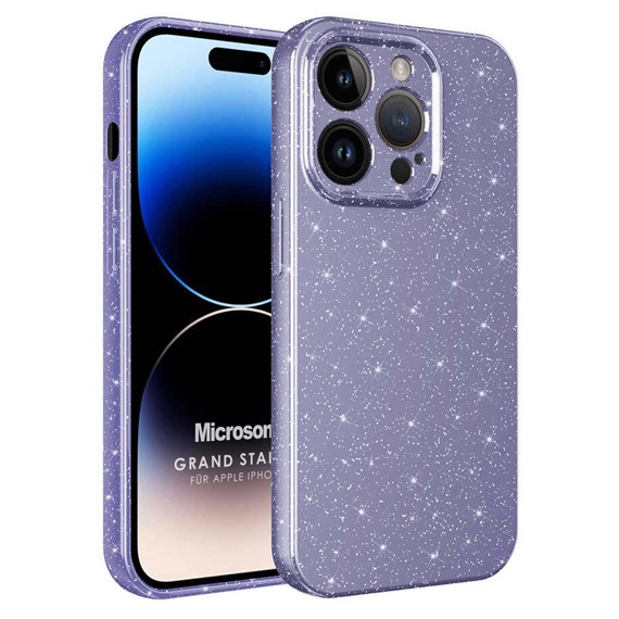 Microsonic Apple iPhone 14 Pro Max Kılıf Grand Stardust Mor 1