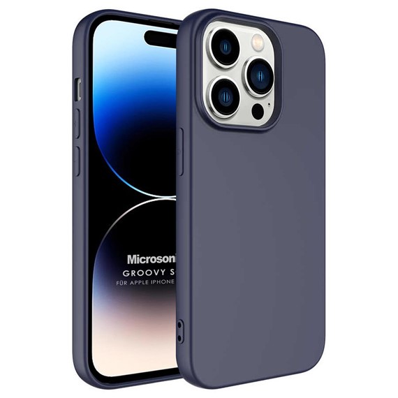 Microsonic Apple iPhone 14 Pro Kılıf Groovy Soft Lacivert 1