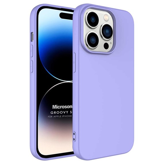 Microsonic Apple iPhone 14 Pro Kılıf Groovy Soft Lila 1