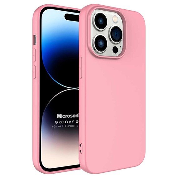 Microsonic Apple iPhone 14 Pro Kılıf Groovy Soft Rose Gold 1