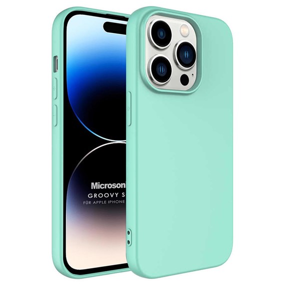 Microsonic Apple iPhone 14 Pro Kılıf Groovy Soft Turkuaz 1