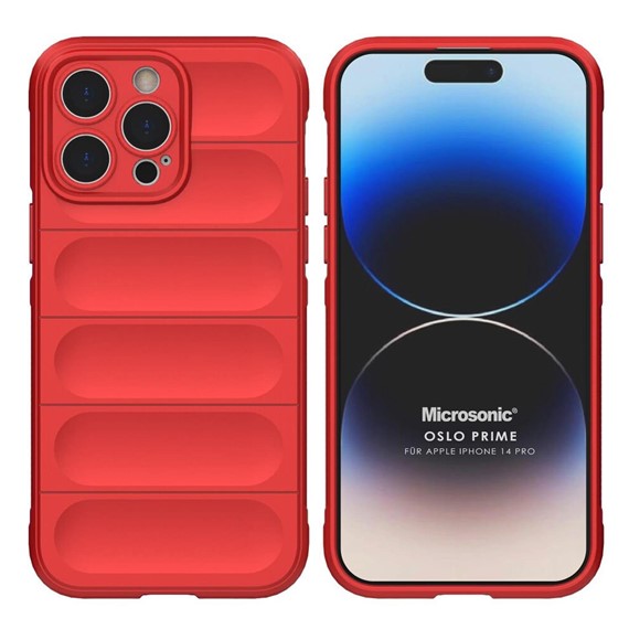 Microsonic Apple iPhone 14 Pro Kılıf Oslo Prime Kırmızı 1