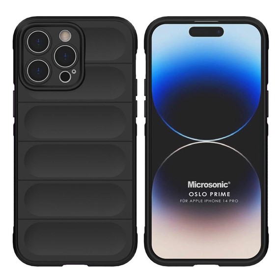 Microsonic Apple iPhone 14 Pro Kılıf Oslo Prime Siyah 1