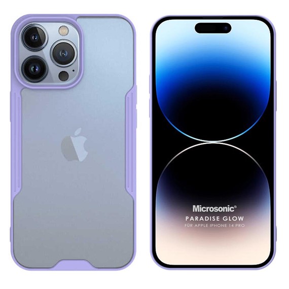 Microsonic Apple iPhone 14 Pro Kılıf Paradise Glow Lila 1
