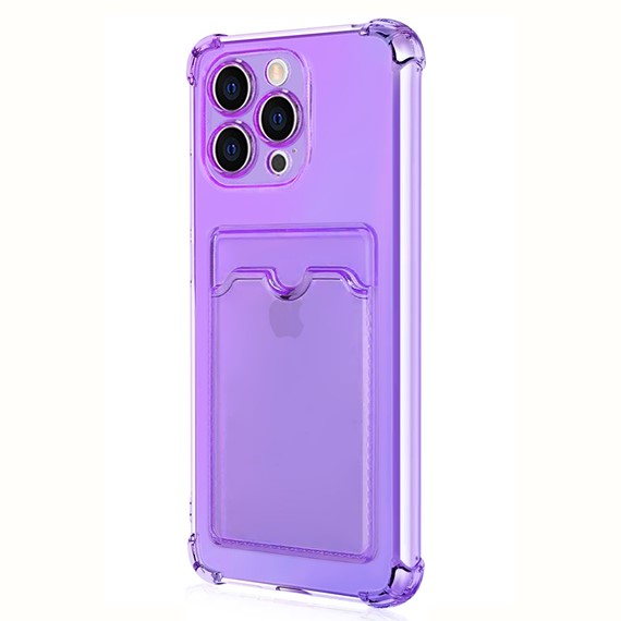 Microsonic Apple iPhone 15 Pro Max Card Slot Shock Kılıf Lila 2