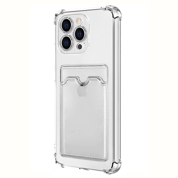 Microsonic Apple iPhone 14 Pro Card Slot Shock Kılıf Şeffaf 2