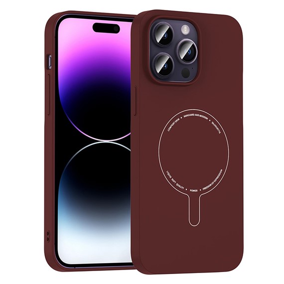 Microsonic Apple iPhone 14 Pro Max Kılıf AirFit MagSafe Bordo 1