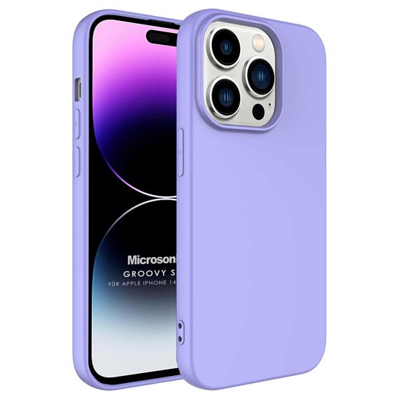 Microsonic Apple iPhone 14 Pro Max Kılıf Groovy Soft Lila 1