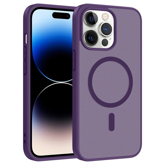 Microsonic Apple iPhone 14 Pro Max Kılıf MagSmoke Neo Derin Mor 1