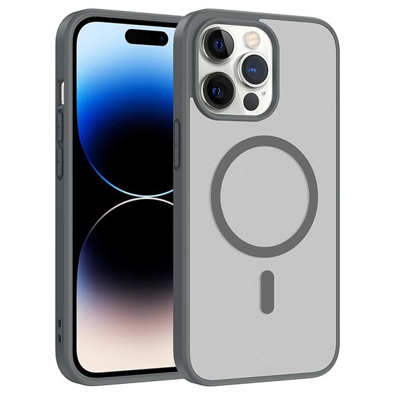 Microsonic Apple iPhone 14 Pro Max Kılıf MagSmoke Neo Gri 1