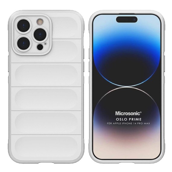 Microsonic Apple iPhone 14 Pro Max Kılıf Oslo Prime Beyaz 1