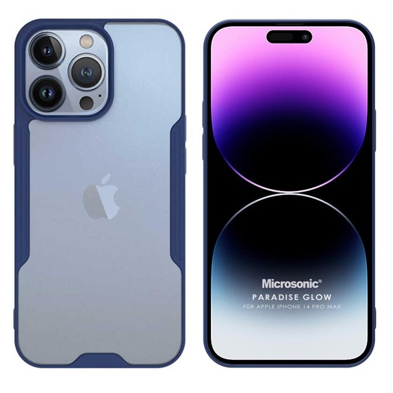 Microsonic Apple iPhone 14 Pro Max Kılıf Paradise Glow Lacivert 1