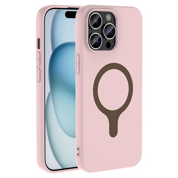 Microsonic Apple iPhone 14 Pro Max Kılıf Pastello MagSafe Açık Pembe 1