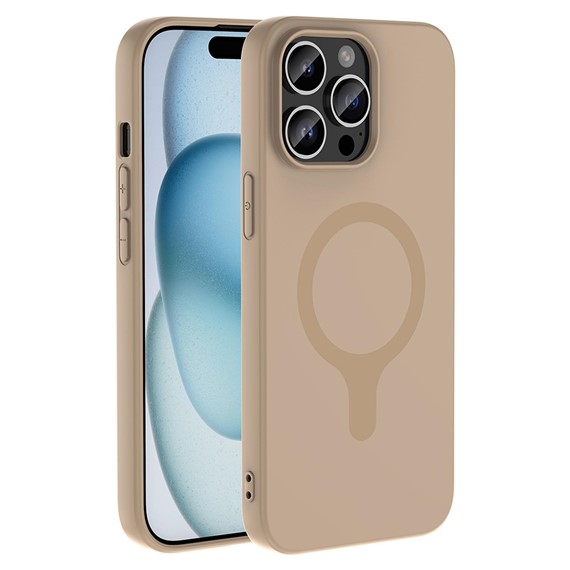 Microsonic Apple iPhone 14 Pro Max Kılıf Pastello MagSafe Bej 1
