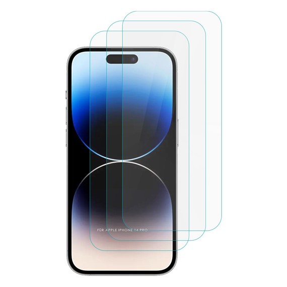 Microsonic Apple iPhone 14 Pro Screen Protector Nano Glass Cam Ekran Koruyucu 3 lü Paket 2